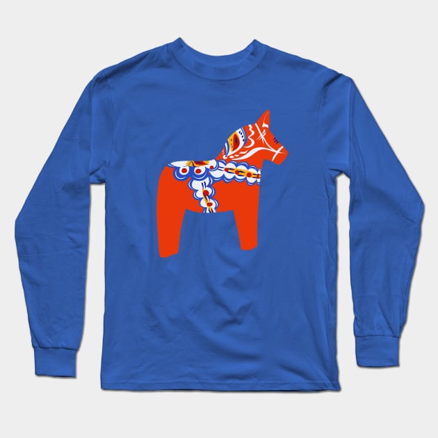 dala horse Long Sleeve T-Shirt by Mimie20